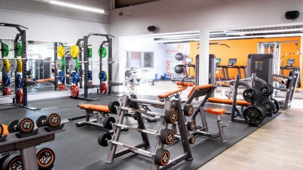 Fitness studio with varied workout machines - Sheddocksley, Aberdeen