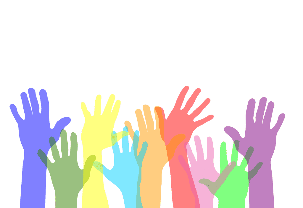 Helping hands graphic