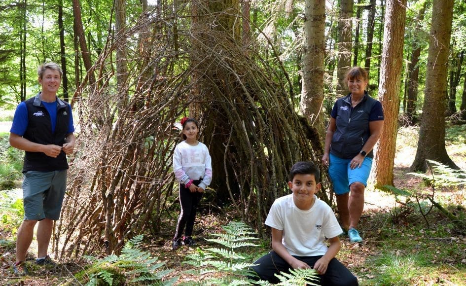 Active families fund wilderness skills forest walk