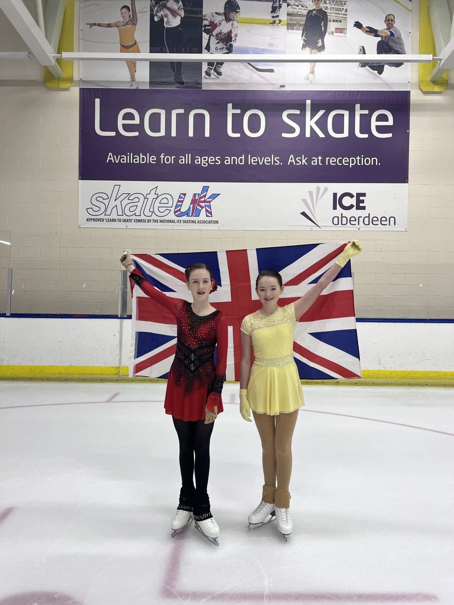 Two talented young figure skaters secure places at the British Figure