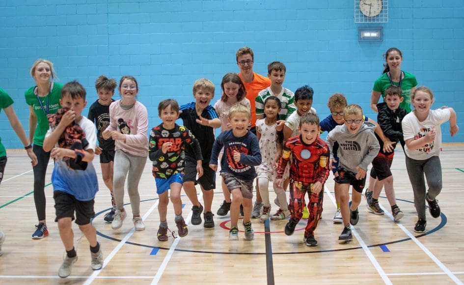 Children enjoying Summer in the City activities delivered by Sport Aberdeen